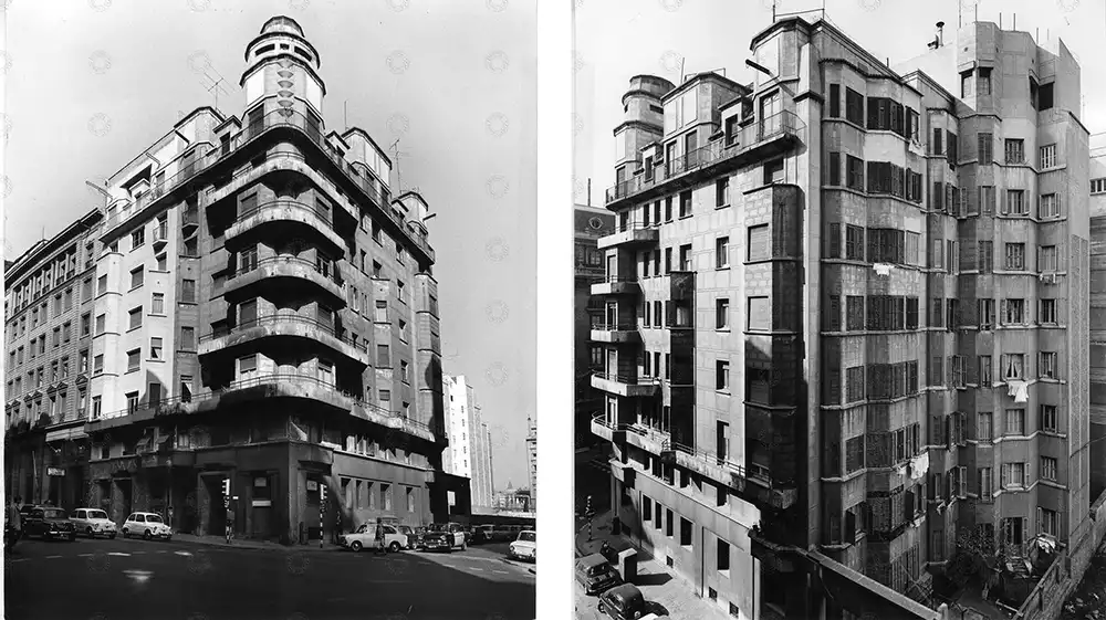 Rehabilitación de la casa Marià Pidelaserra, Calle Balmes 178-180 - Foto histórica